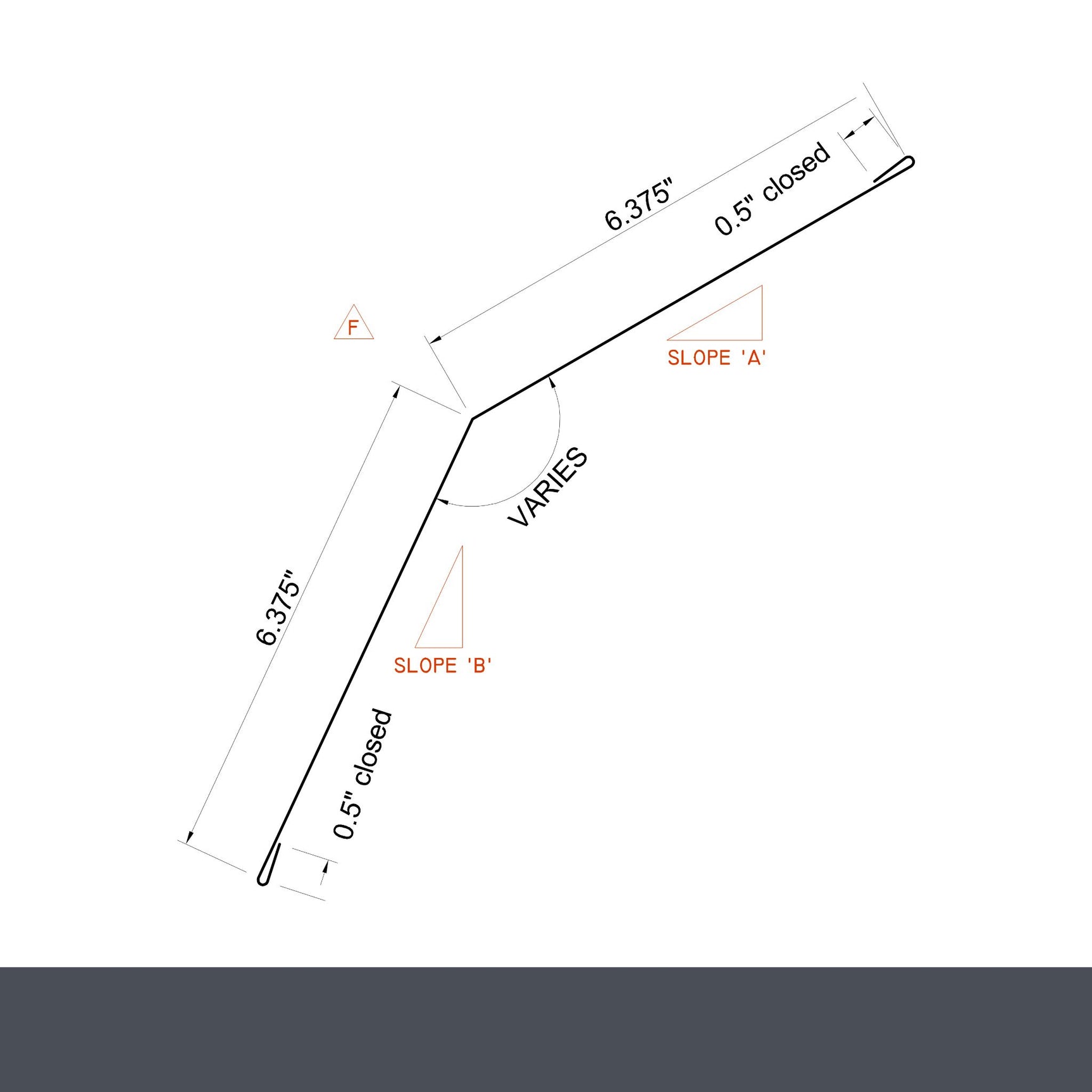MasterRib® Upper Gambrel Flashing