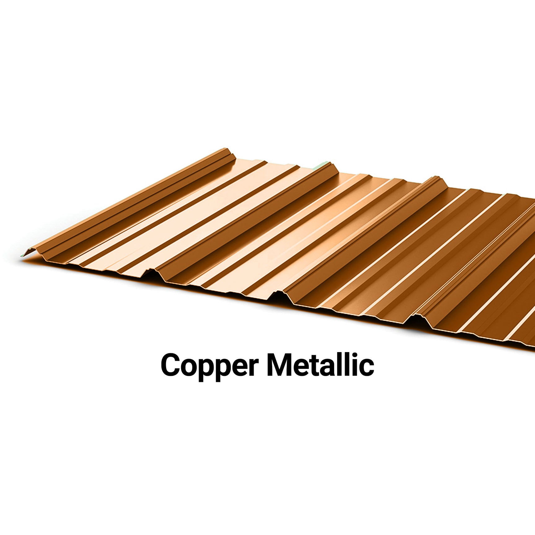 MasterRib® Copper Metallic Metal Panel (Fixed Lengths)