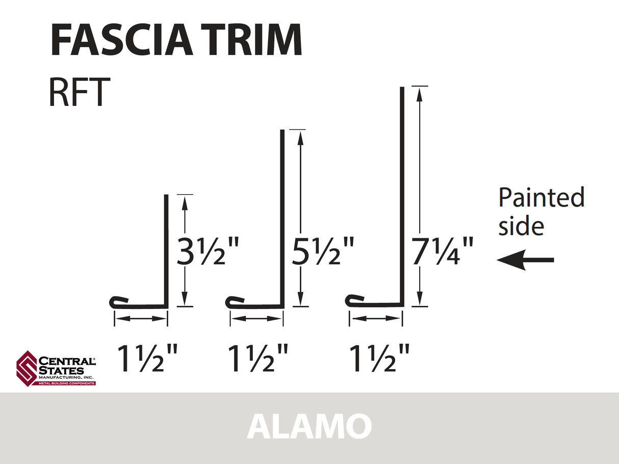 Residential Fascia Trim 10'2"