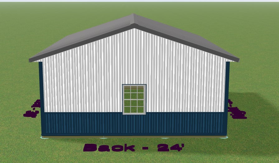 2-Car Garage w/ Wainscoting - 24x30x10