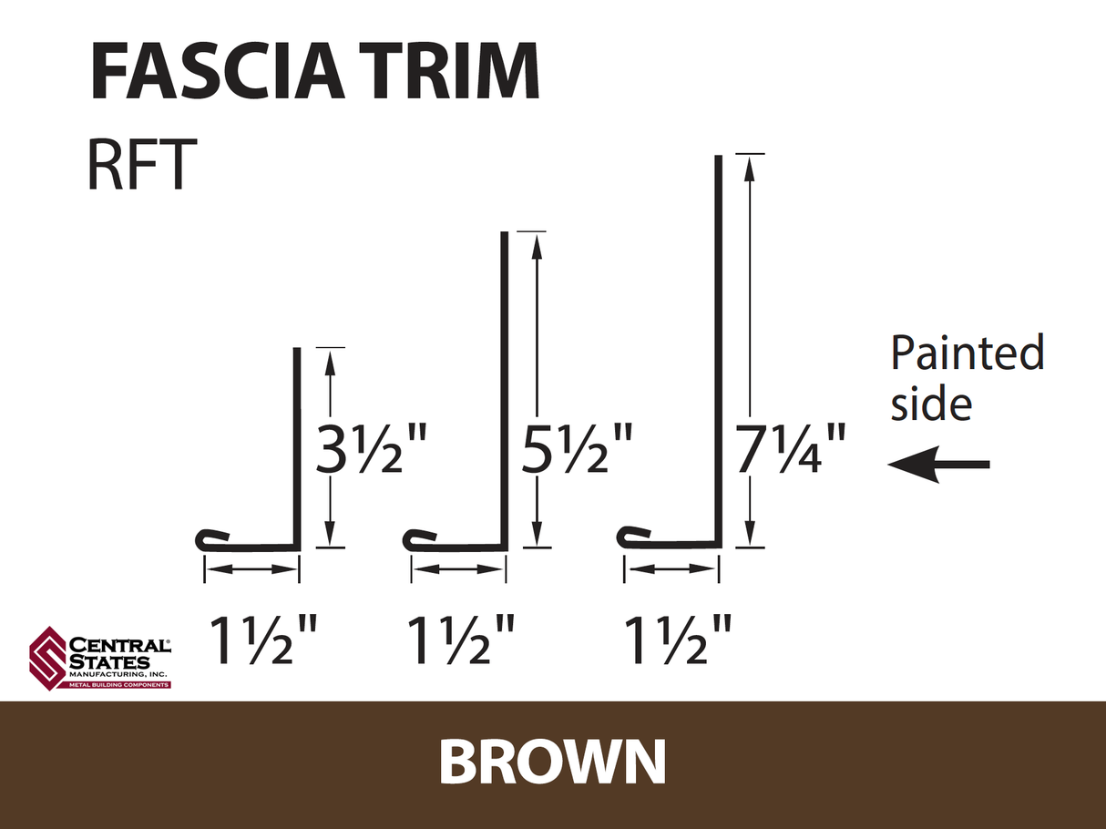 Residential Fascia Trim 10'2"