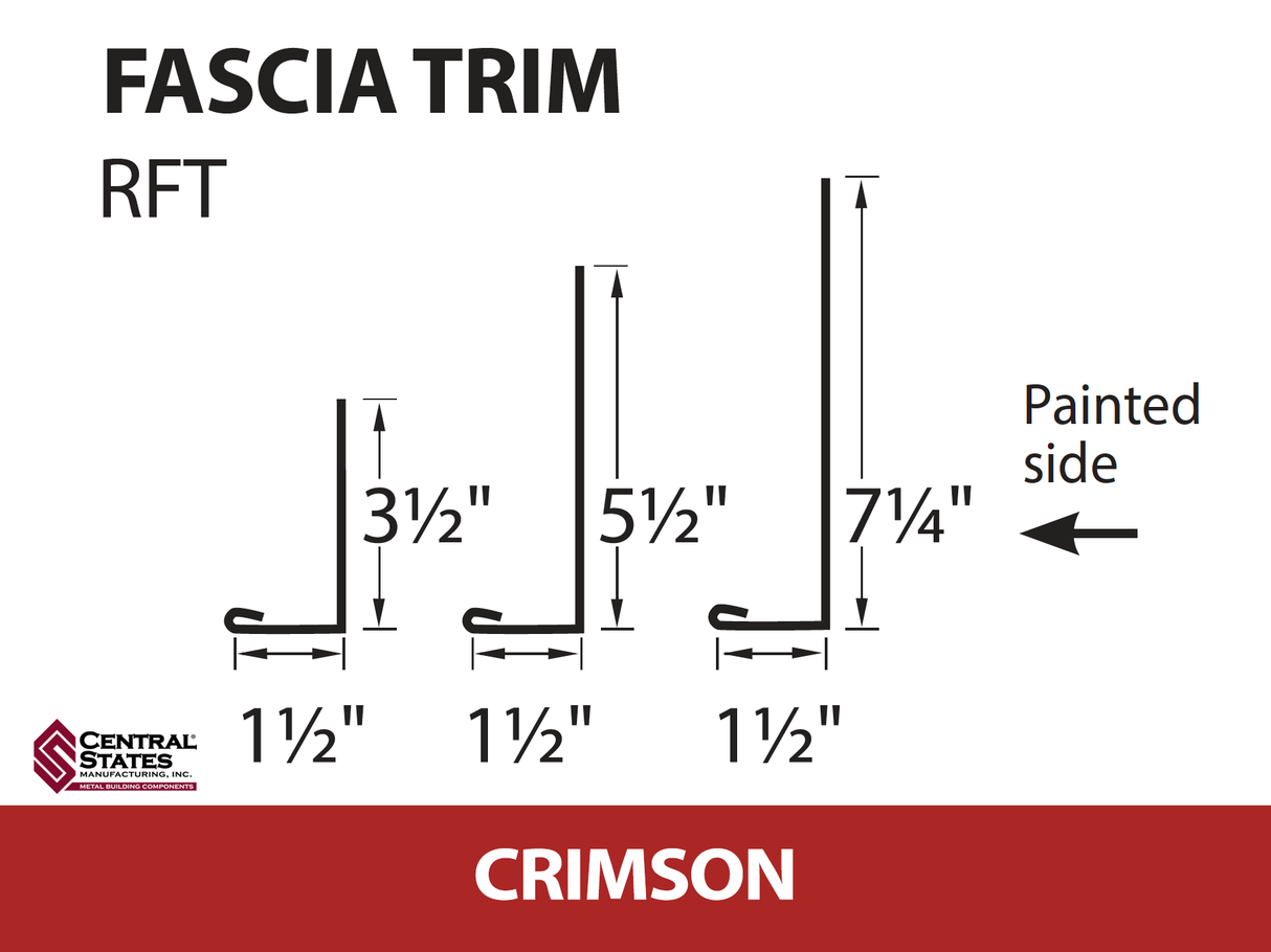 Residential Fascia Trim 10'2"