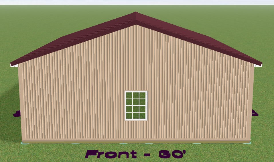 Oversized 2-Car Garage - 30x36x10