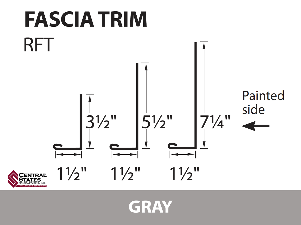 Residential Fascia Trim 10'2"