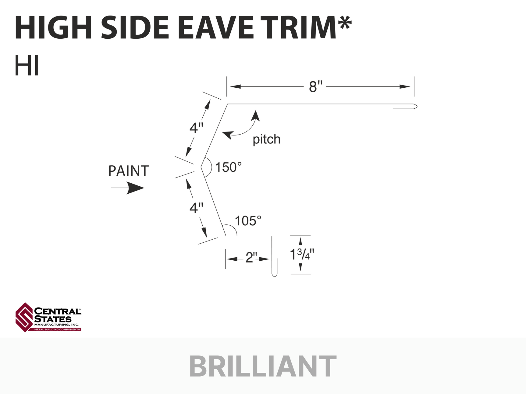 R-Loc™ High Side Eave Trim