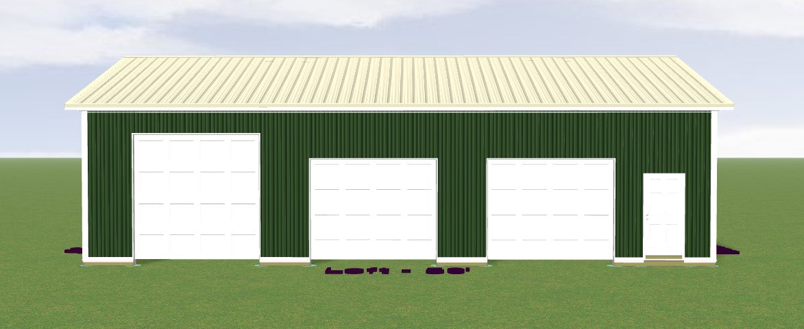 Oversized 3-Car Garage - 30x50x12