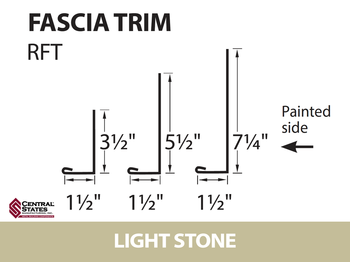 Residential Fascia Trim 10'2"
