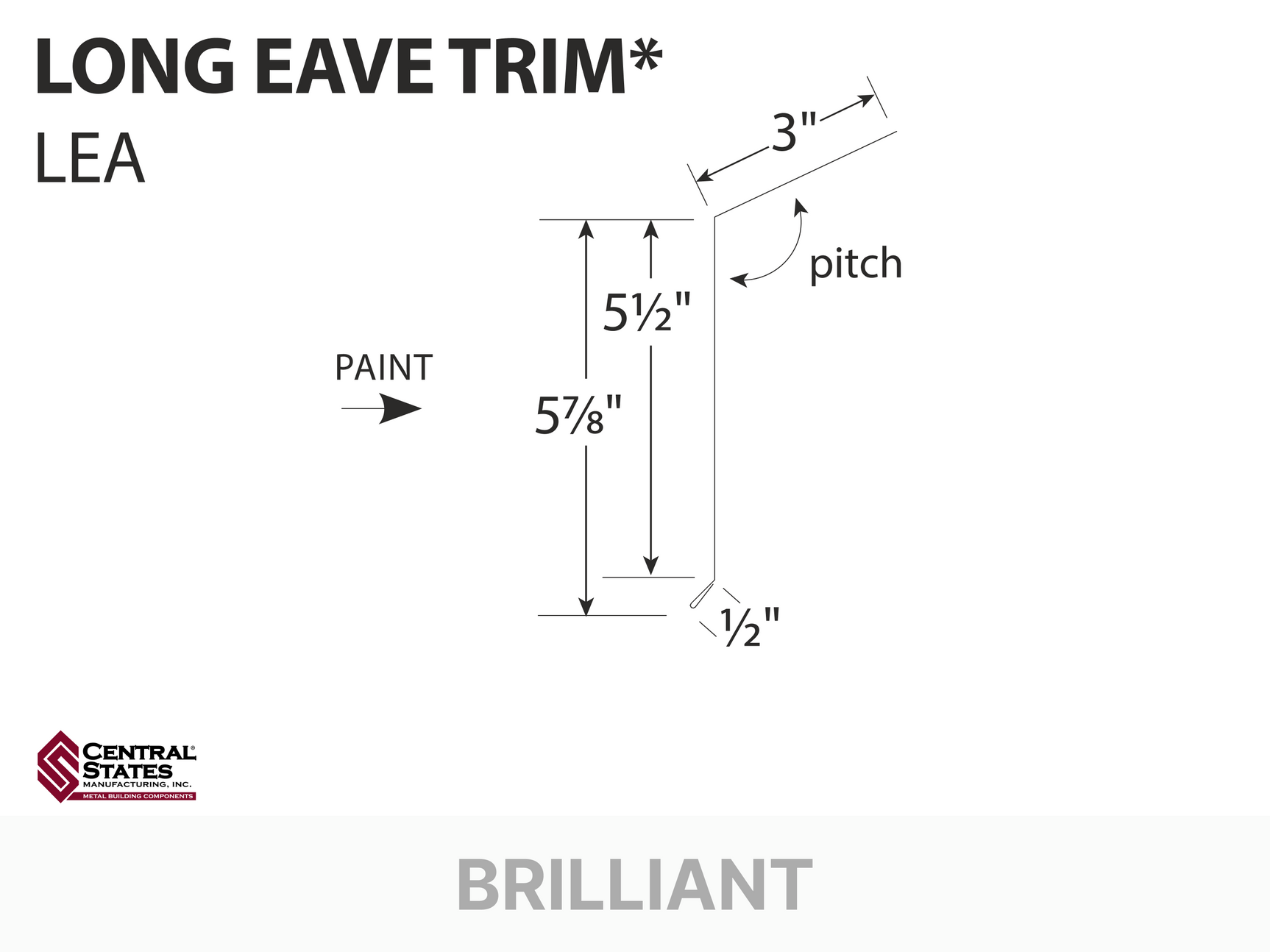 R-Loc™ Long Eave Trim