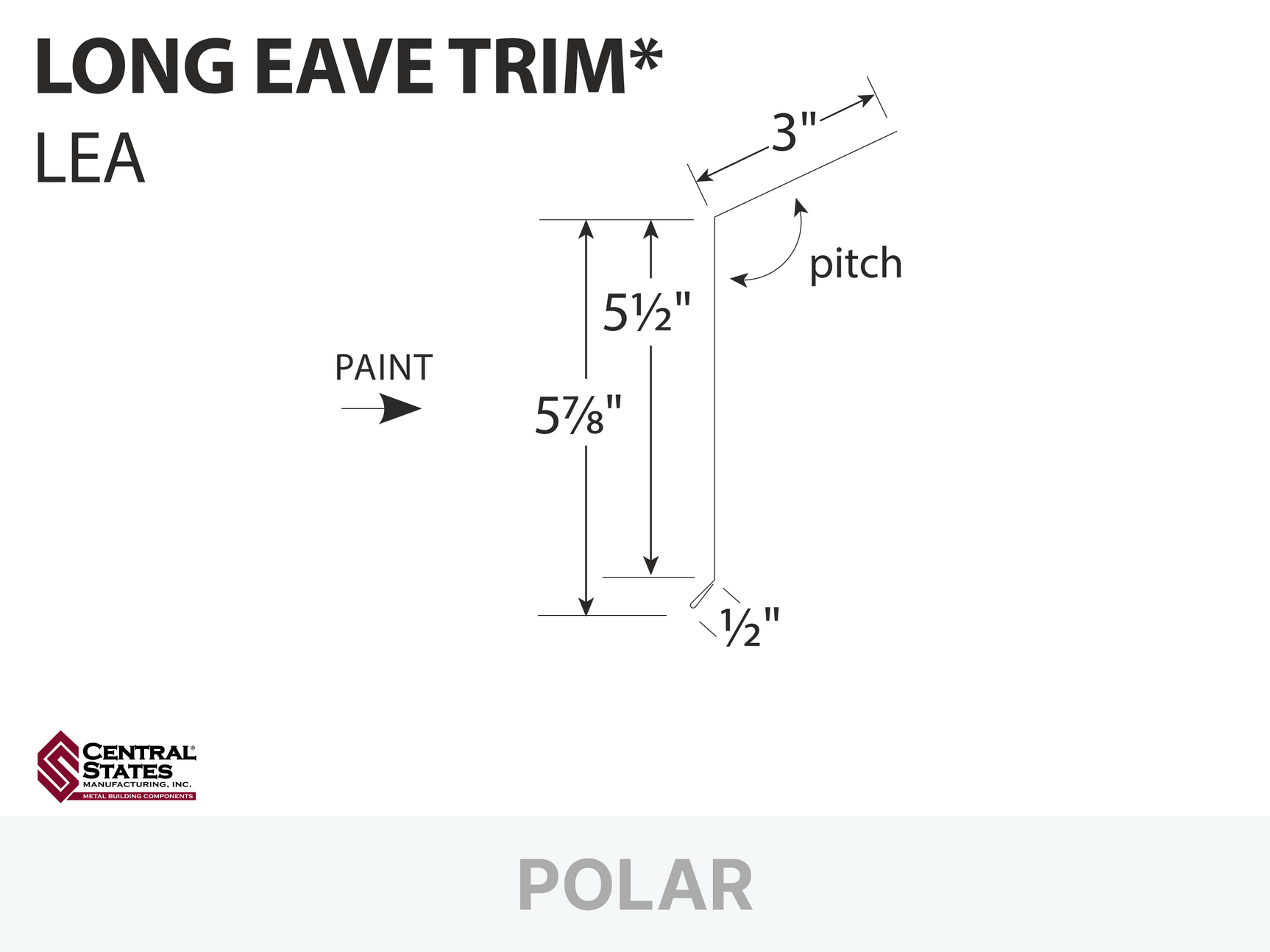 R-Loc™ Long Eave Trim