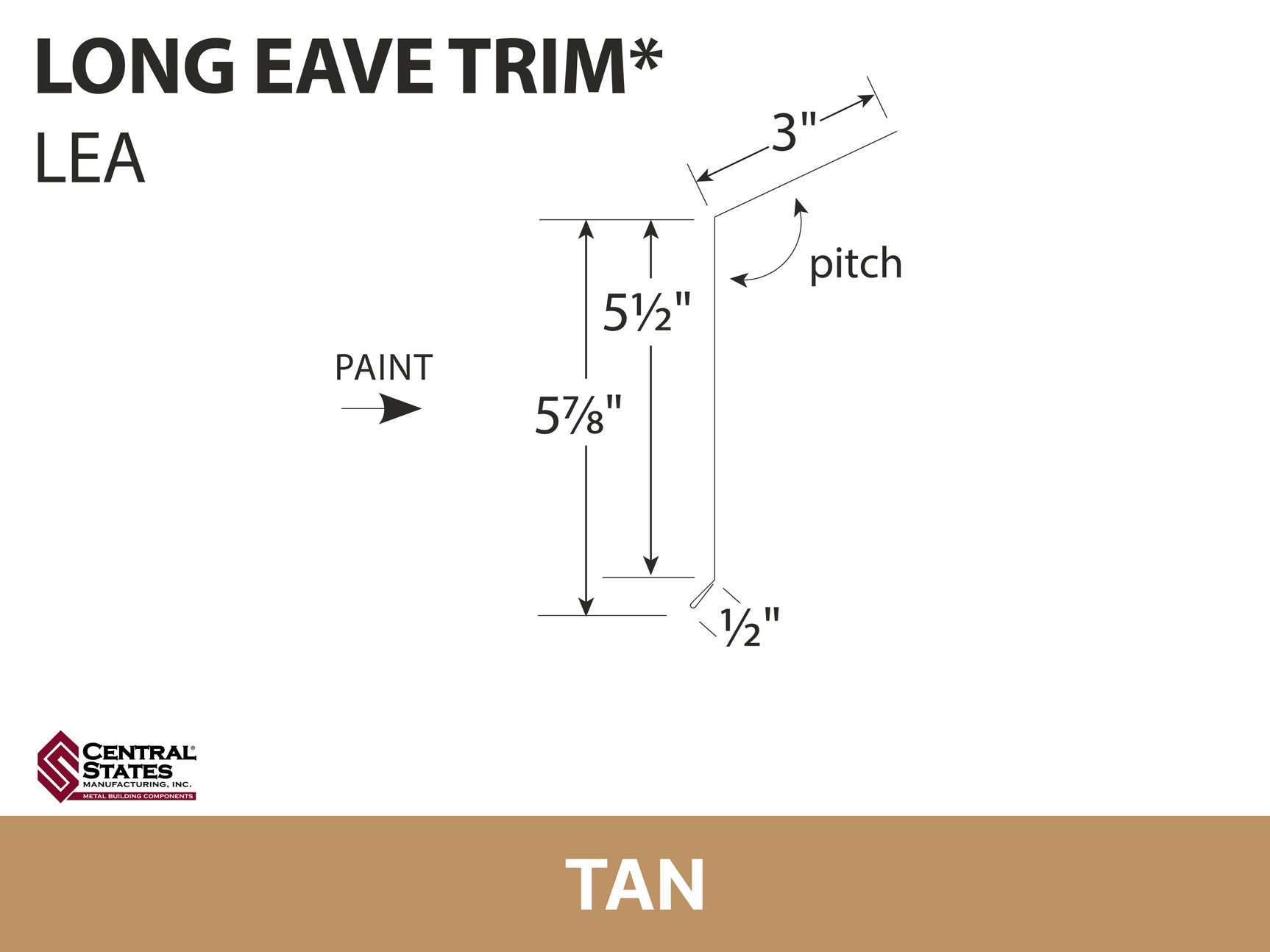 R-Loc™ Long Eave Trim