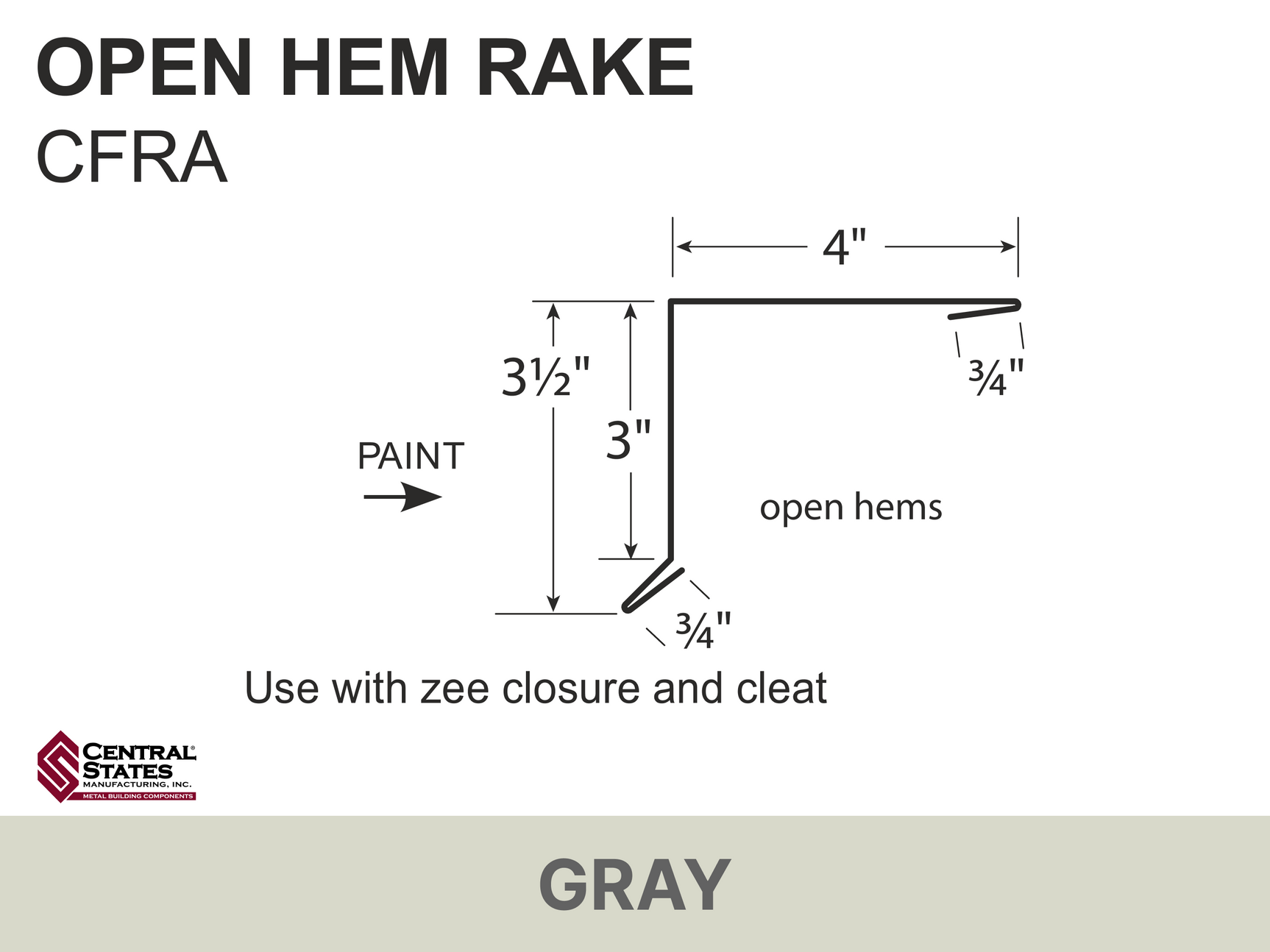 H-Loc™ Open Hem Rake