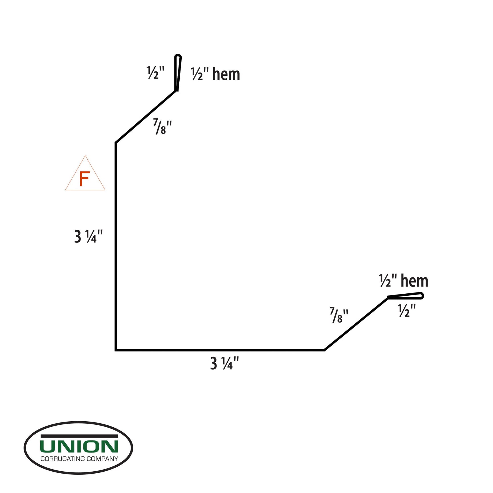 MasterRib® Outside Corner Trim (Mini Corner Trim)- 29 ga. - 10'2"