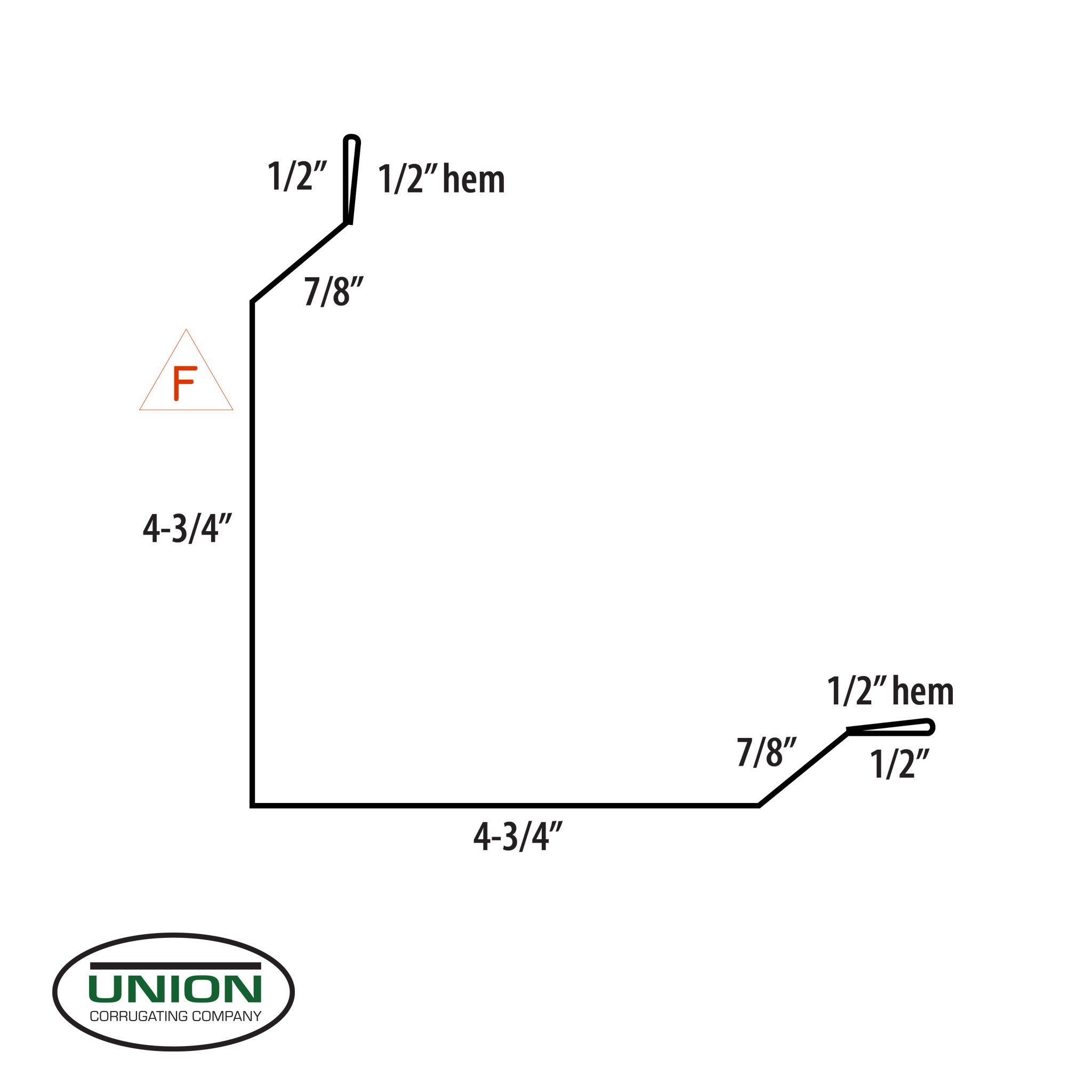 MasterRib® Outside Corner Trim - 29 ga. - 10'2"