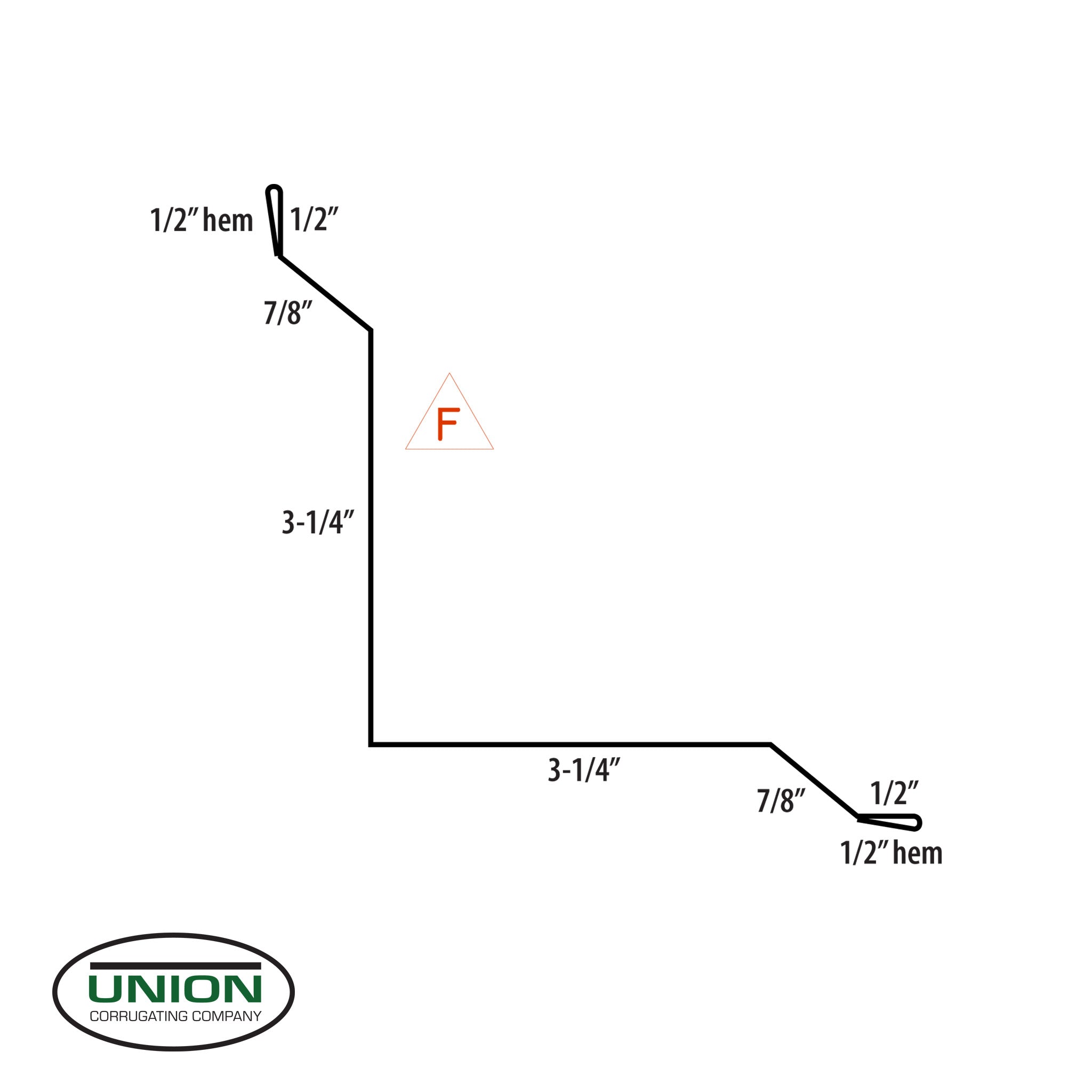 MasterRib® Inside Corner Trim - 29 ga. - 10'2''