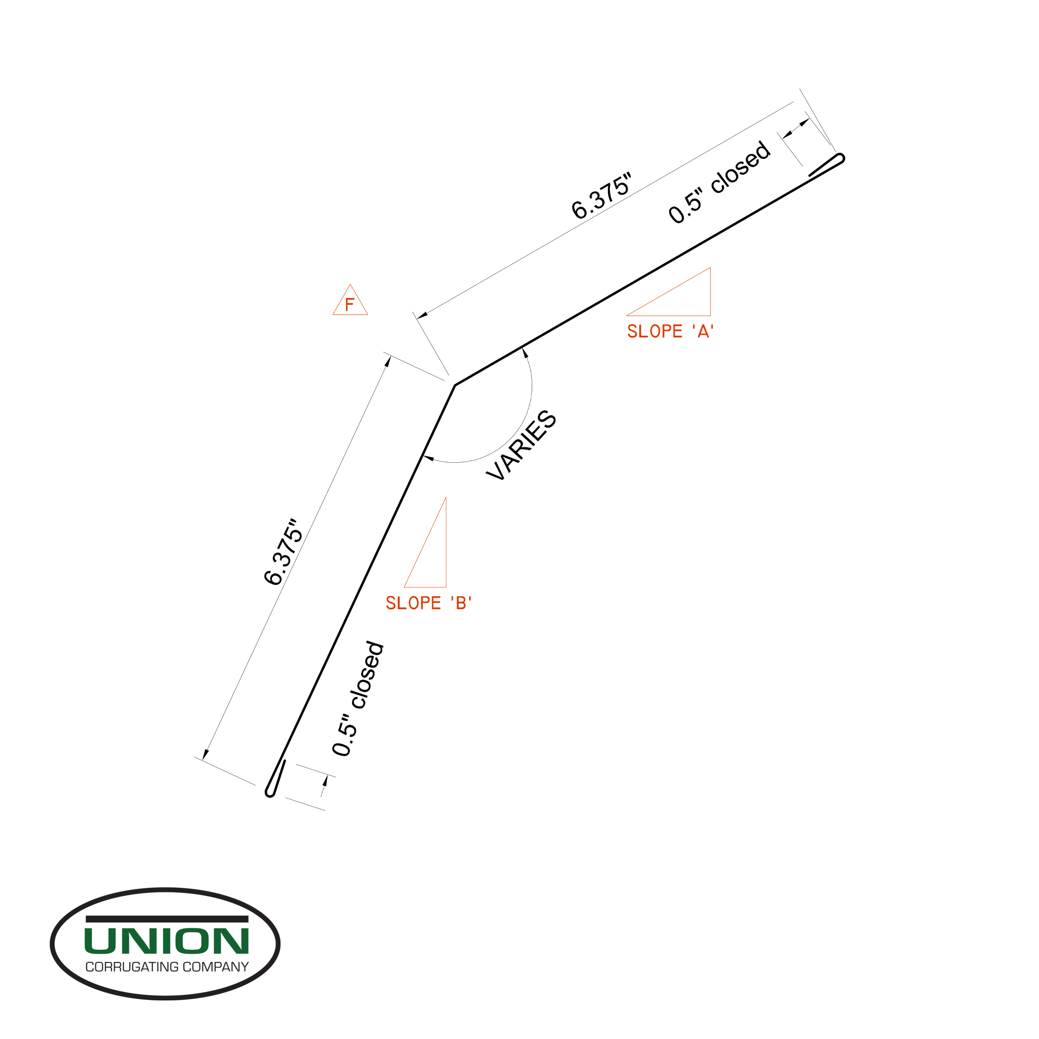 MasterRib® Upper Gambrel Flashing - 29 ga. - 10'2"