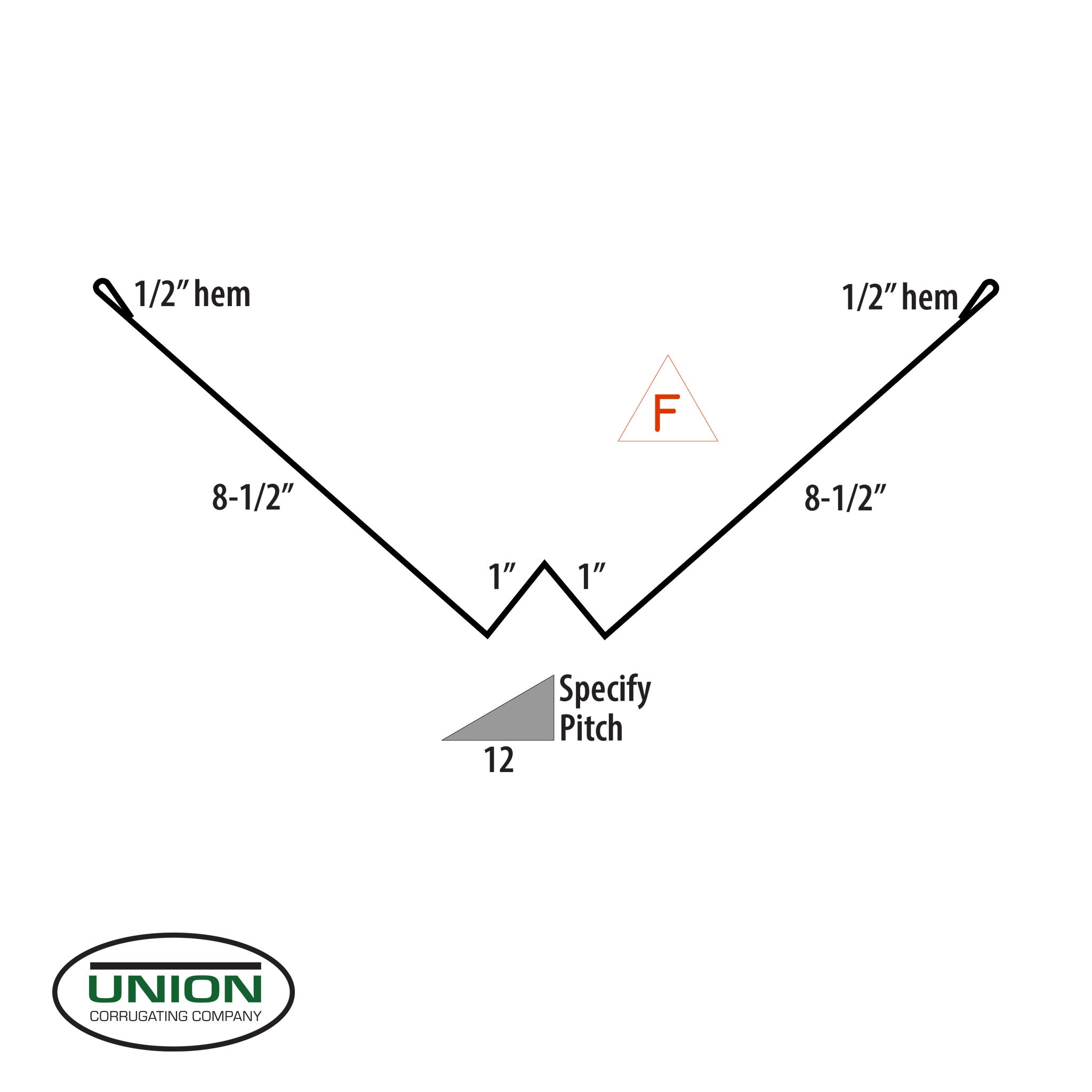 MasterRib® W Valley Flashing - 29 ga. - 10'2"