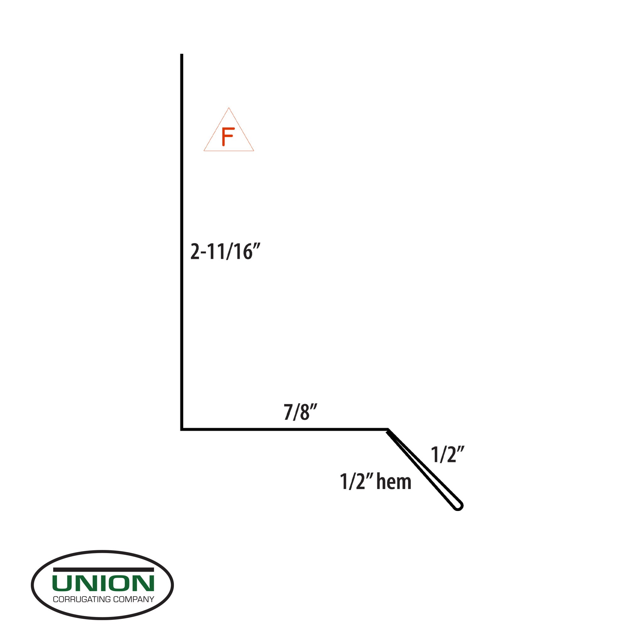 MasterRib® Drip Cap - 29 ga. - 10'2''