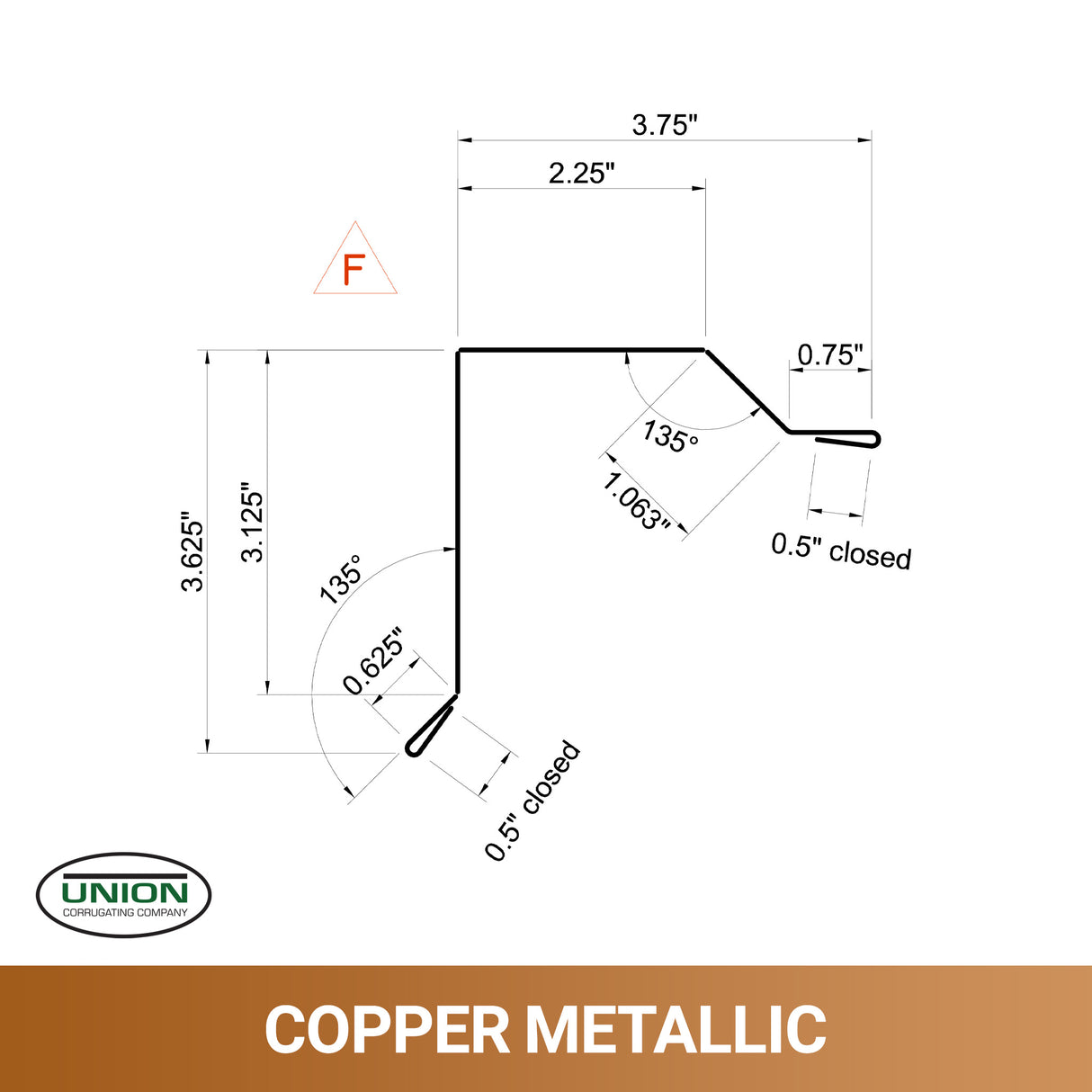MasterRib® Rake Trim - 29 ga. - 10'2''