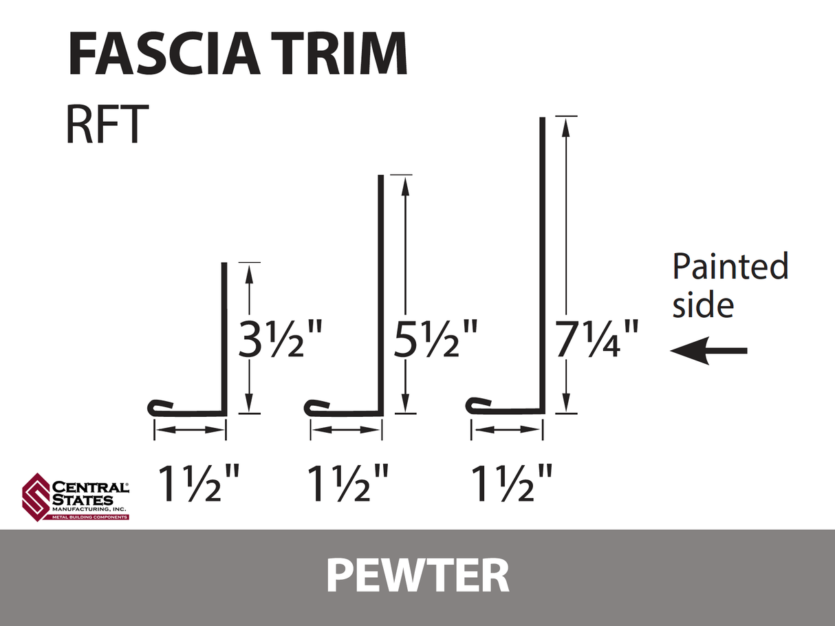 Residential Fascia Trim 10'2"