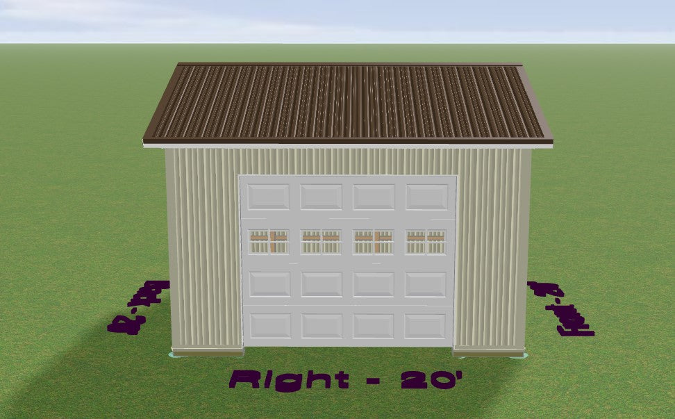 Single Car Garage - 20x20x12