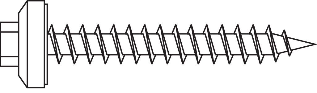 #12 Ultimate Screw - 1 inch - 250 qty (Various Colors)