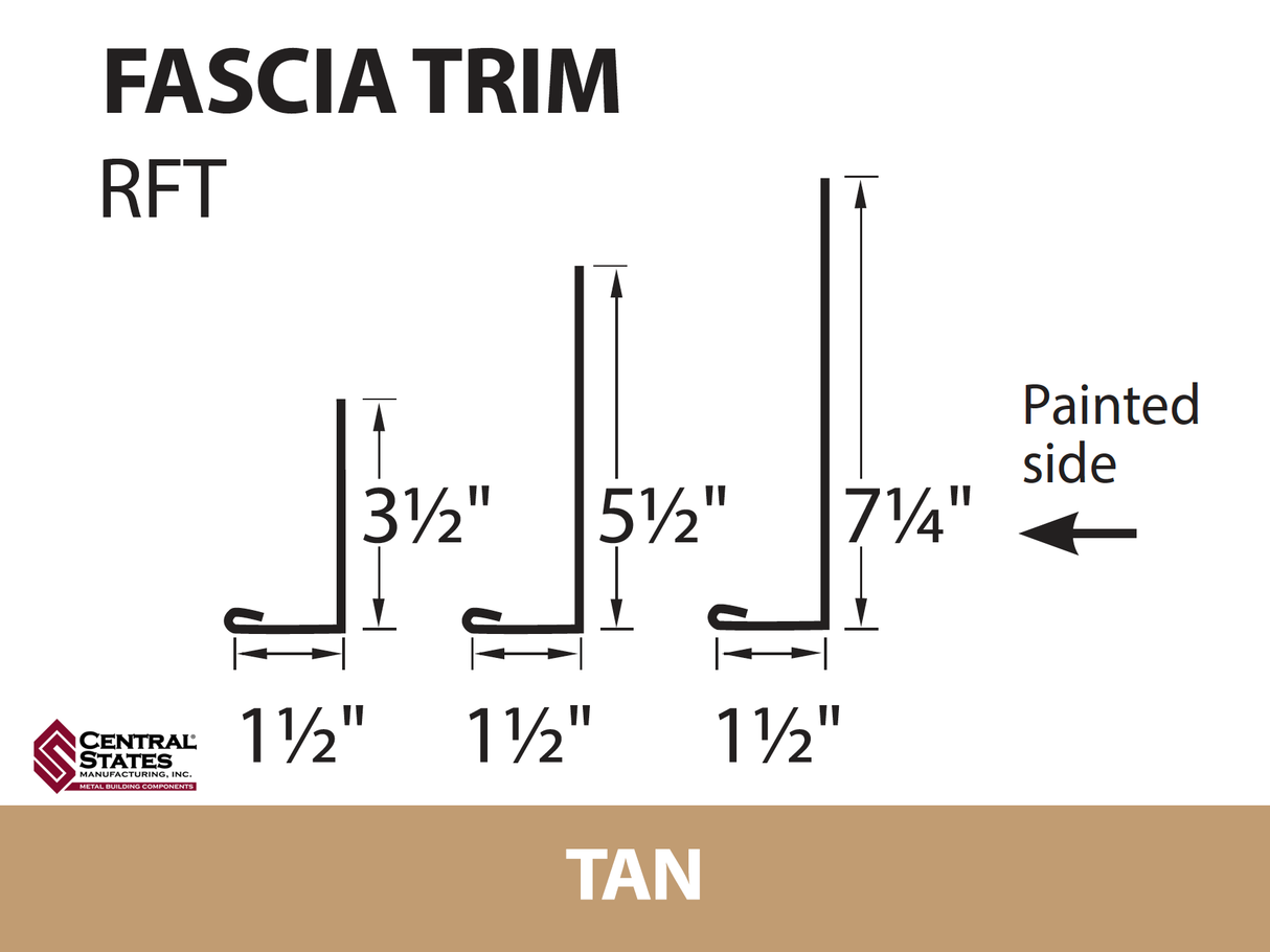 Residential Fascia Trim 10'2"
