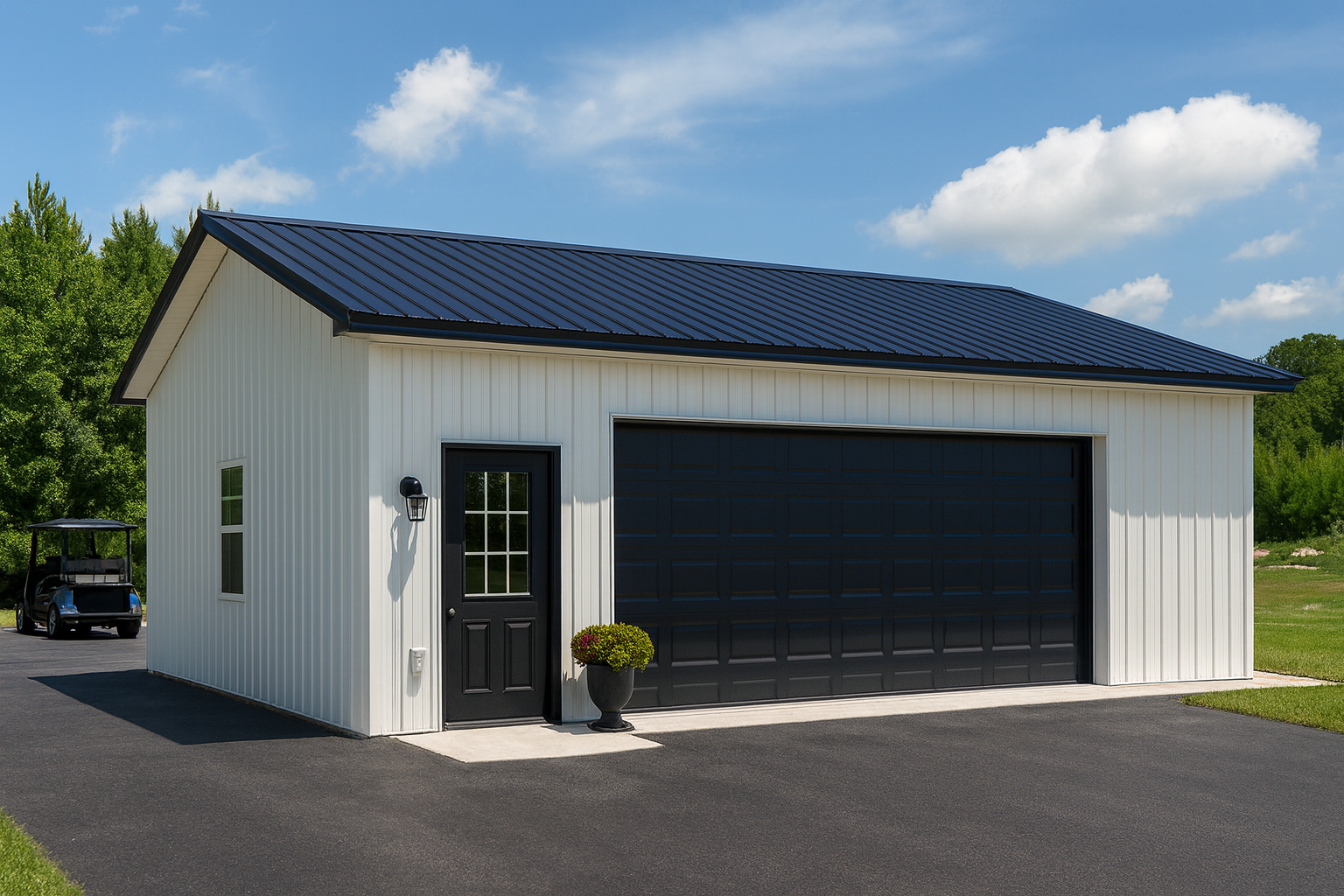 RANGER Pole Building Kit | 24×30×10 2-Car Garage | PBS Direct, image size:1536x1024