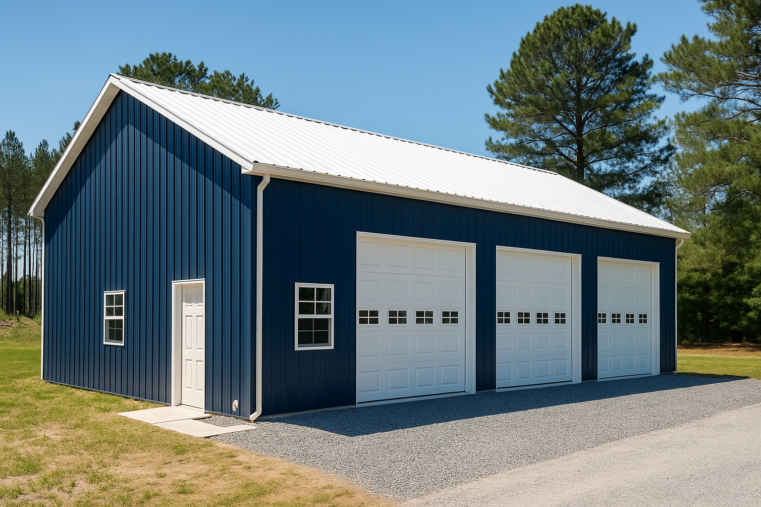 YOSEMITE Pole Building Kit | 30×50×14 Oversized Garage | PBS Direct, image size:1536x1024