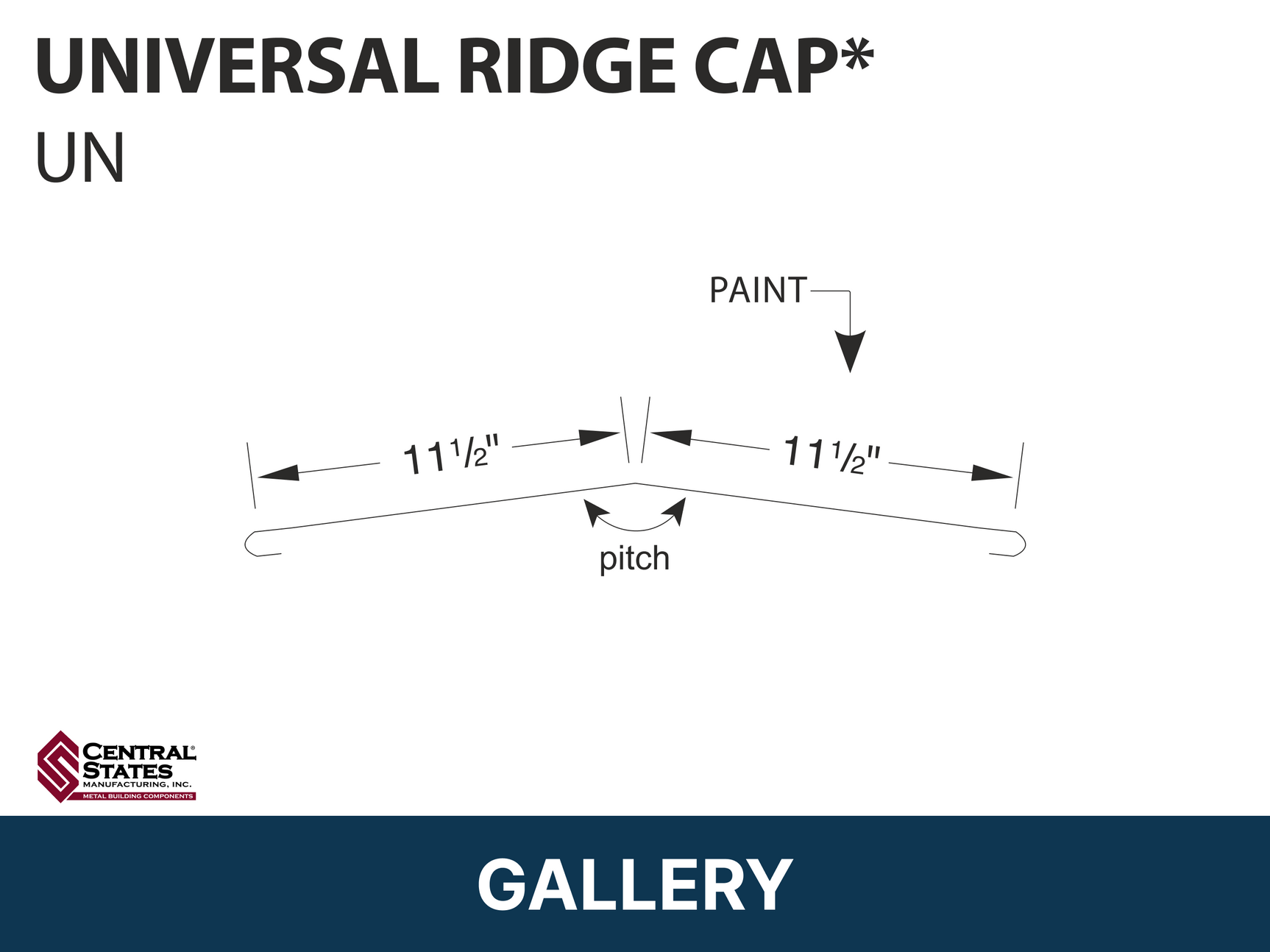 R-Loc™ Universal Ridge Cap
