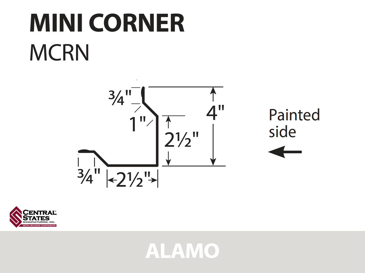 Mini Corner 10'2" - 29 ga.