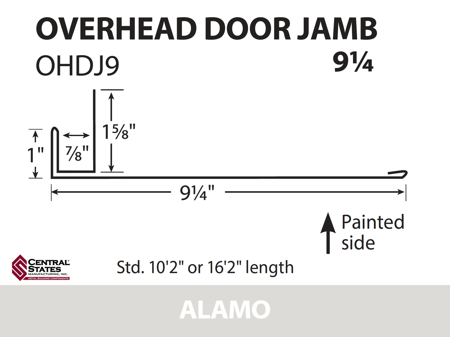 Overhead Door Trim (Multiple Sizes)