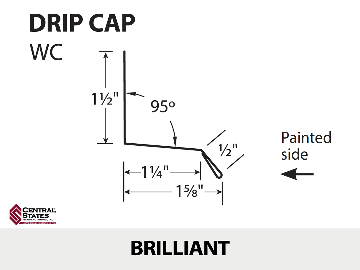 Window Drip Cap 10'2" - 29 ga.