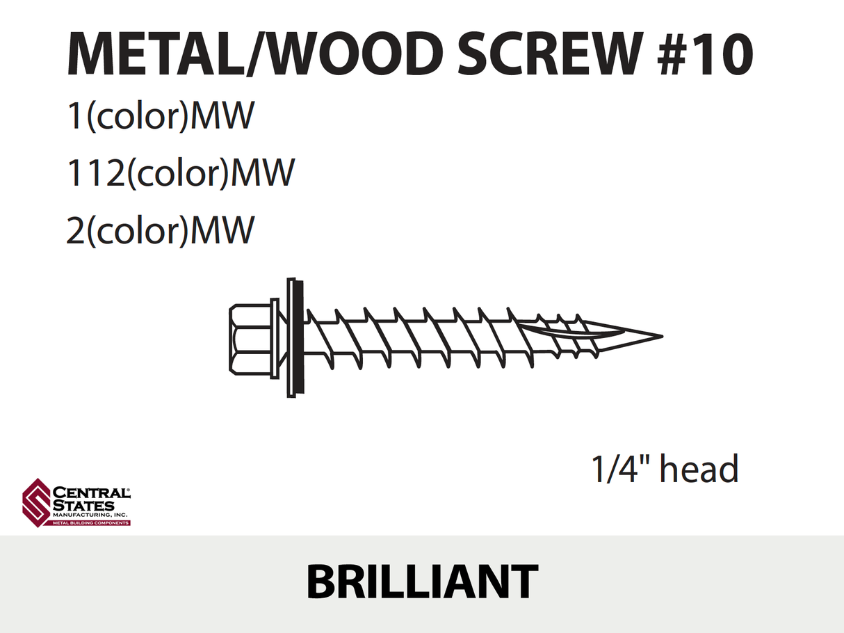 #10 Wood Screw - 250 qty