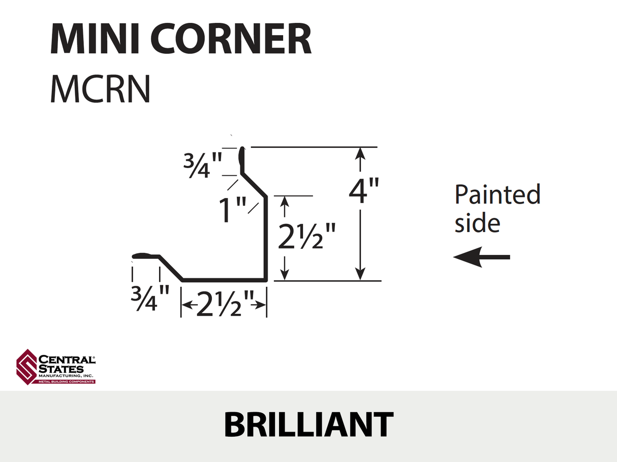 Mini Corner 10'2" - 29 ga.