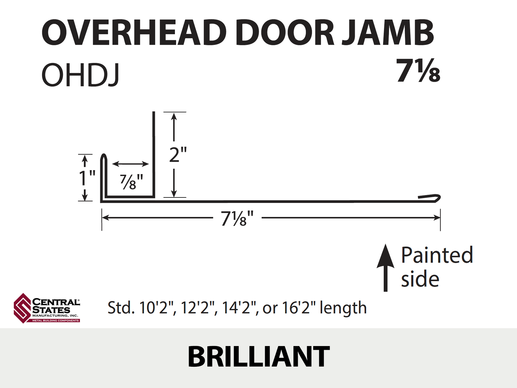 Overhead Door Trim (Multiple Sizes)