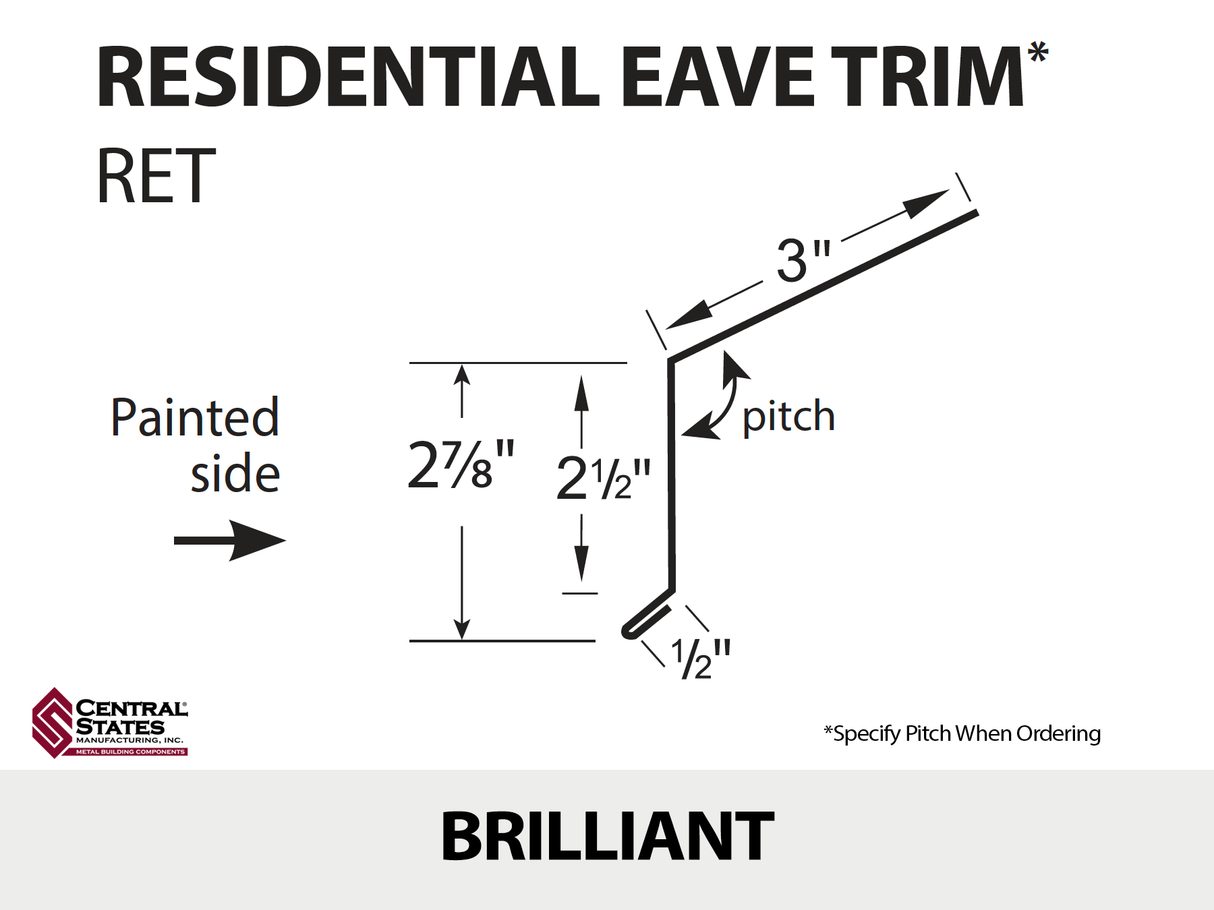 Residential Eave 10'2" - 29 ga.