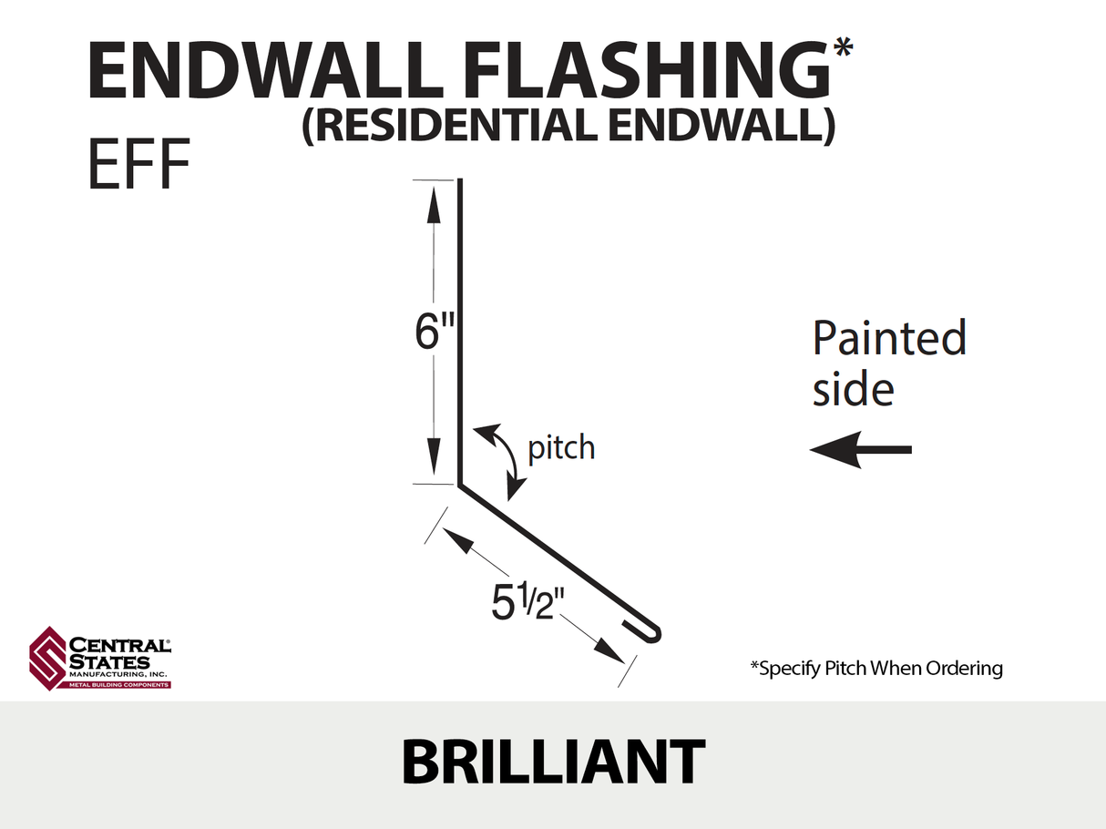 Endwall Flashing - Residential Endwall 10'2" - 29 ga.