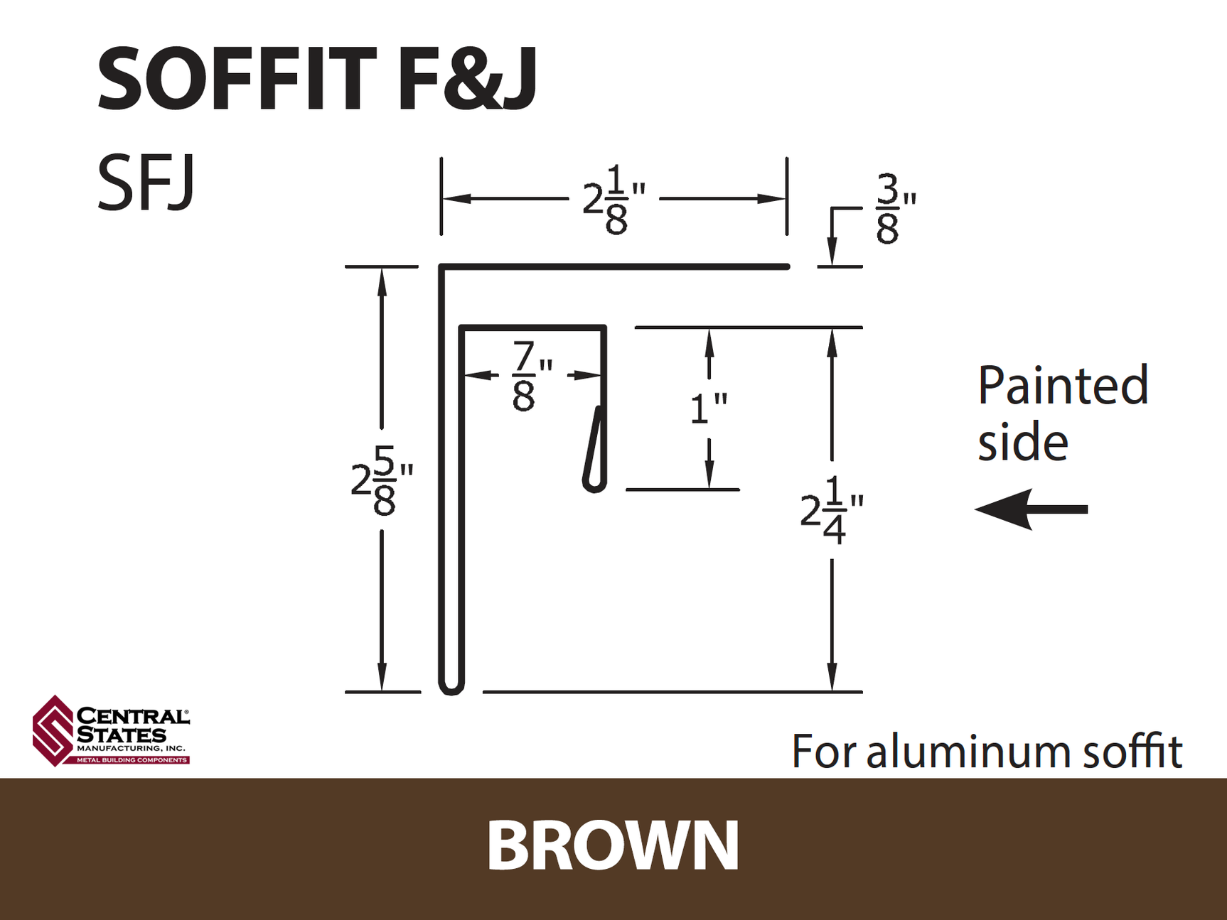 Soffit F&J Channel