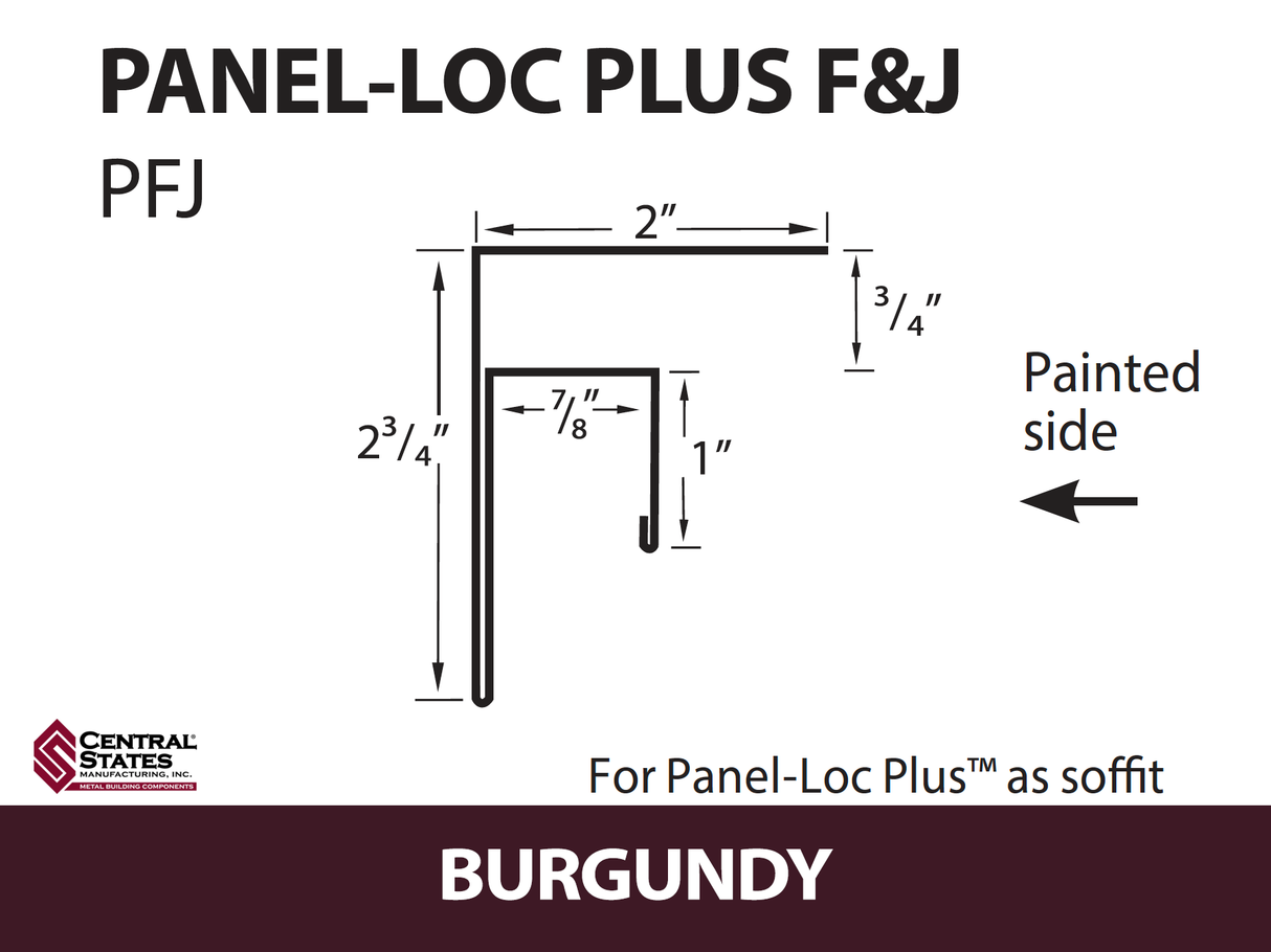 Panel-Loc Plus™ C&T Trim 10'2" - 29 ga.