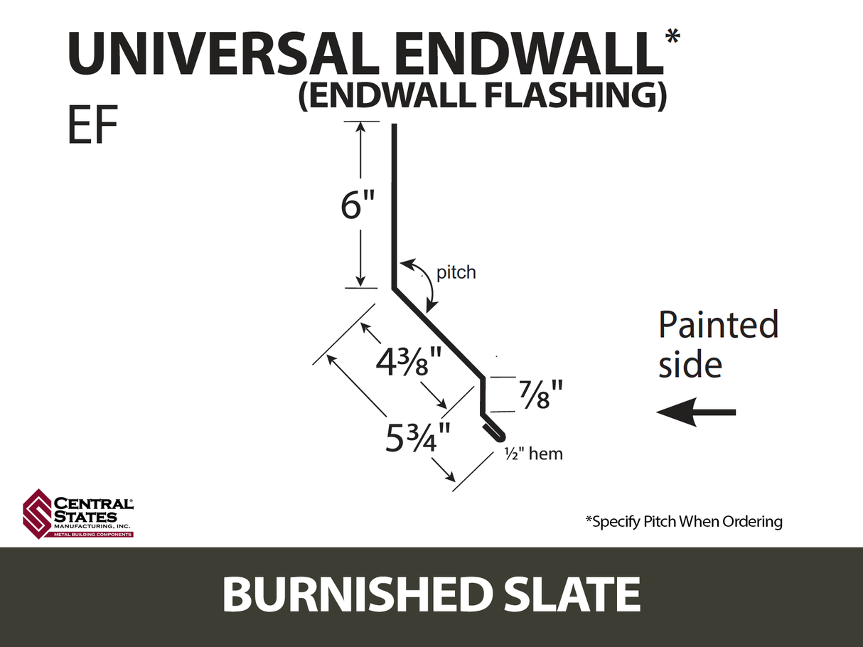 Universal Endwall 10'2" - 29 ga.