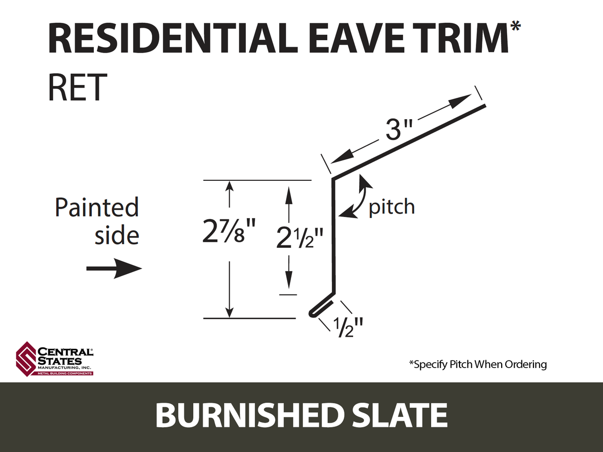 Residential Eave 10'2" - 29 ga.