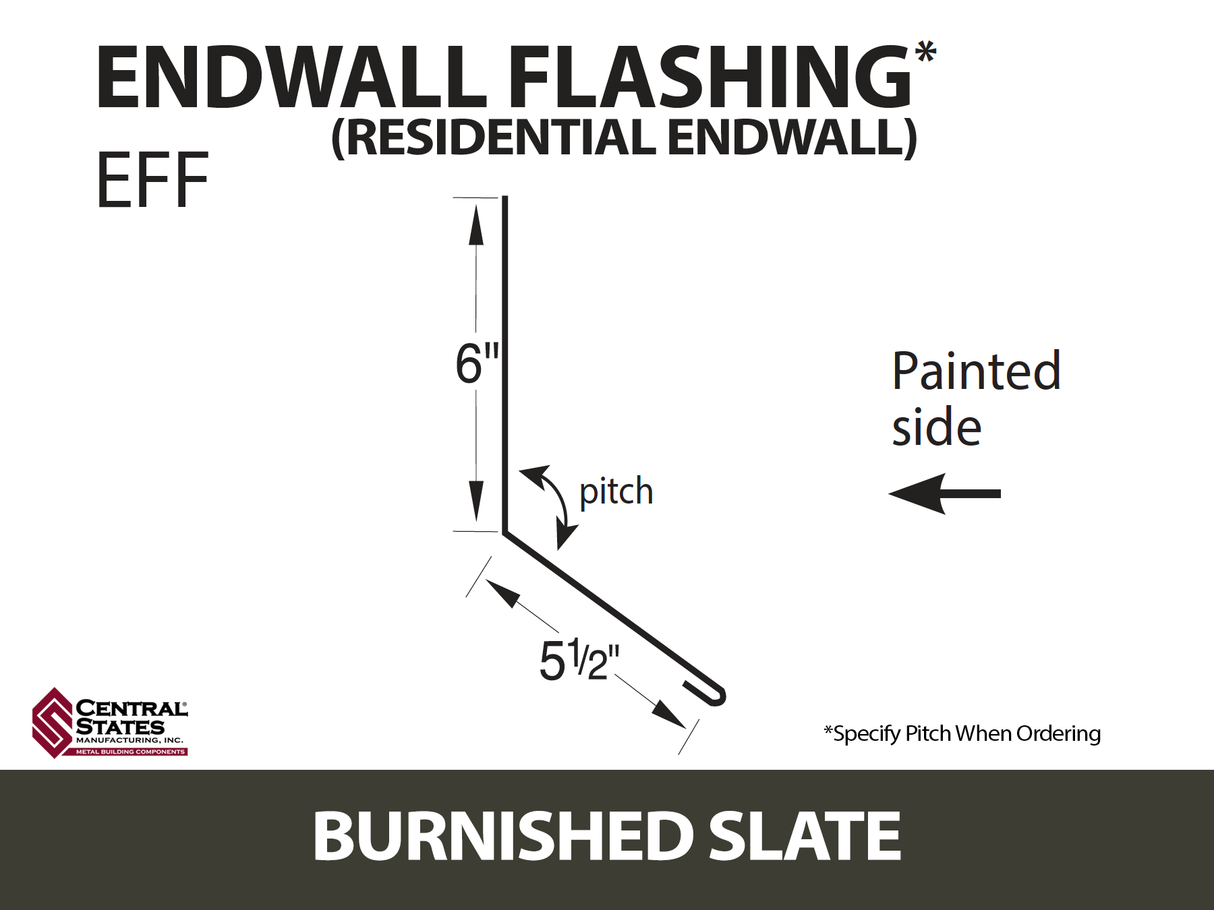 Endwall Flashing - Residential Endwall 10'2" - 29 ga.