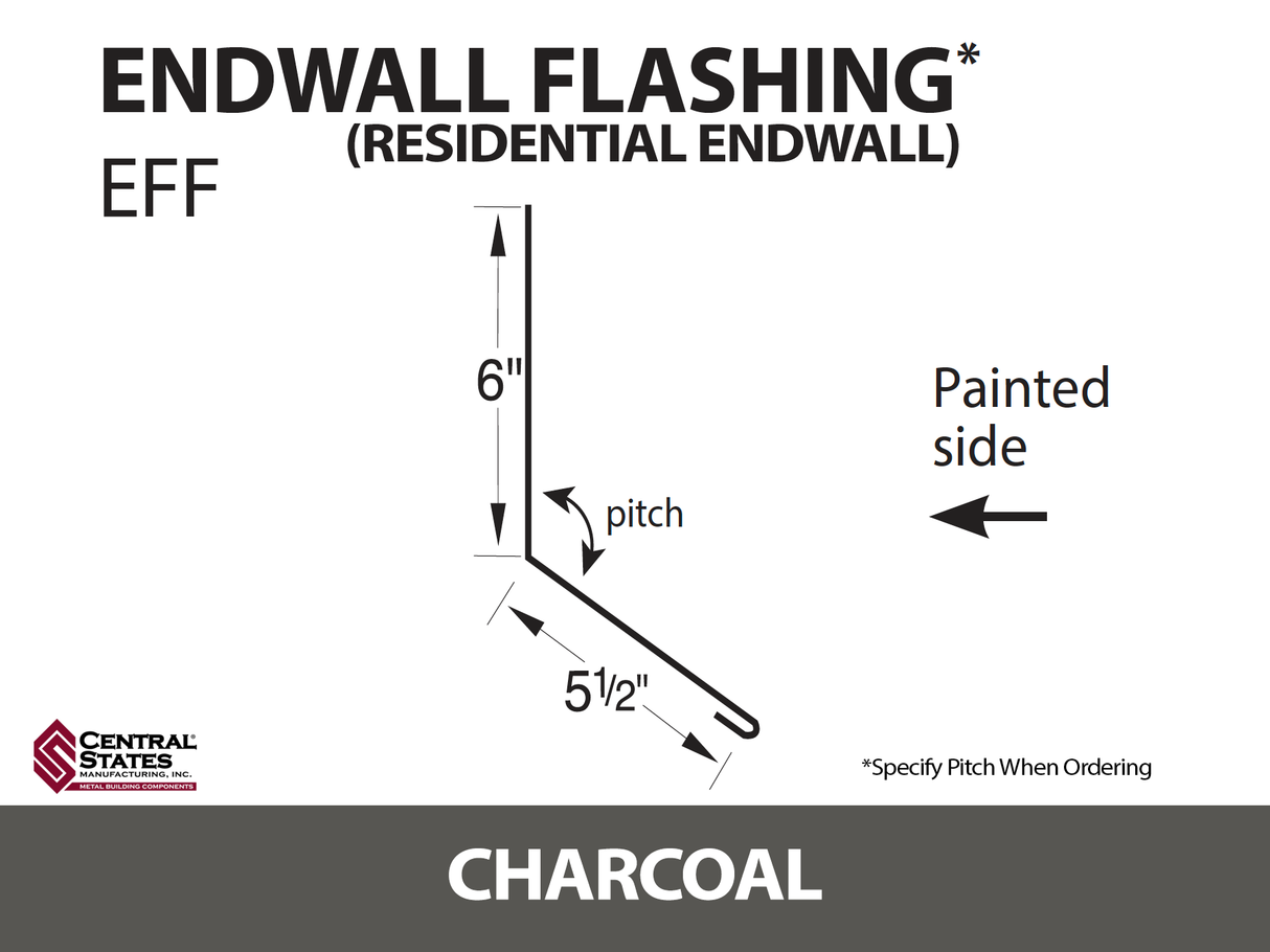 Endwall Flashing - Residential Endwall 10'2" - 29 ga.