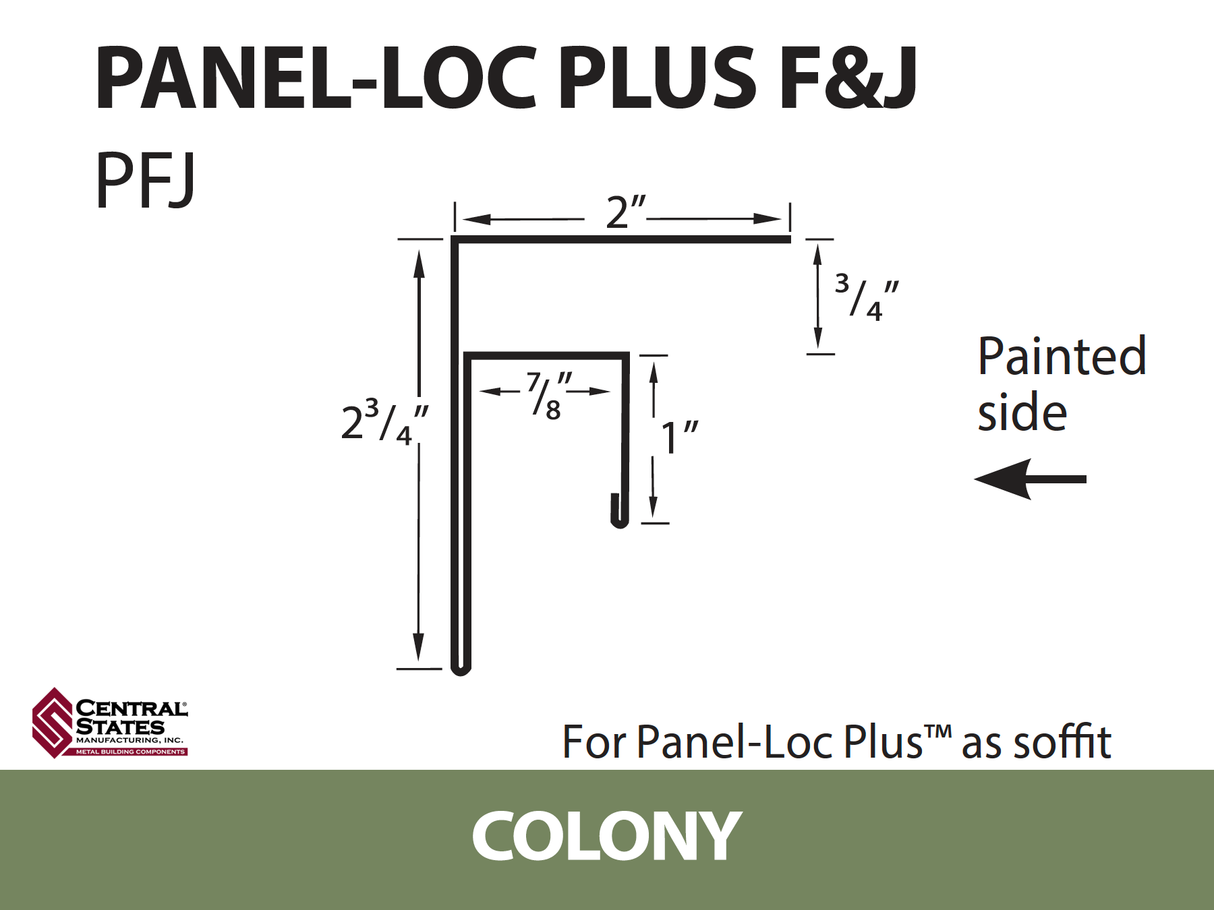Panel-Loc Plus™ C&T Trim 10'2" - 29 ga.