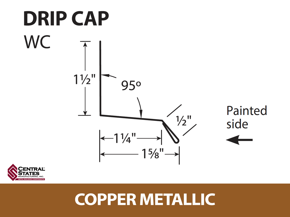 Window Drip Cap 10'2" - 29 ga.