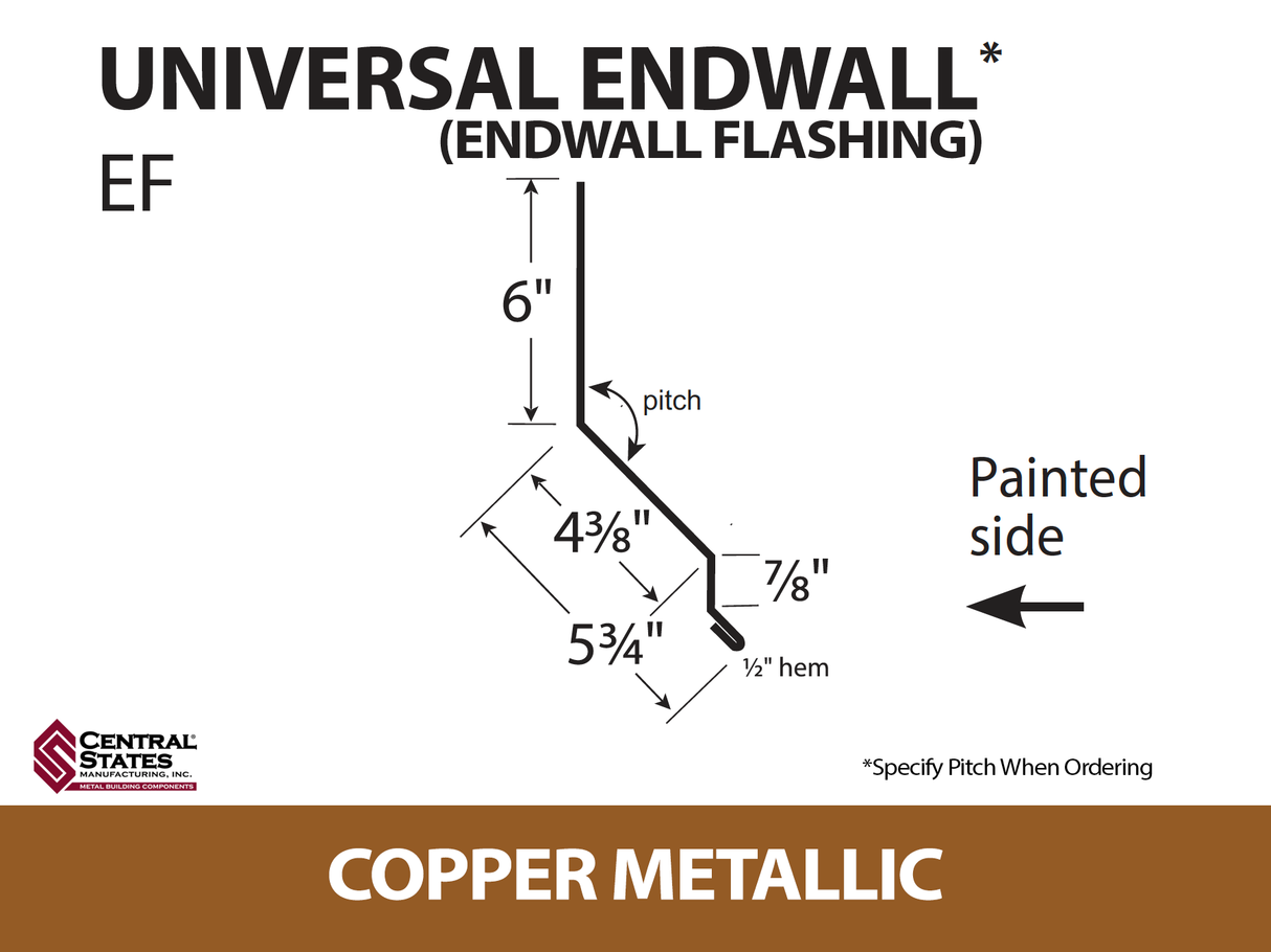 Universal Endwall 10'2" - 29 ga.