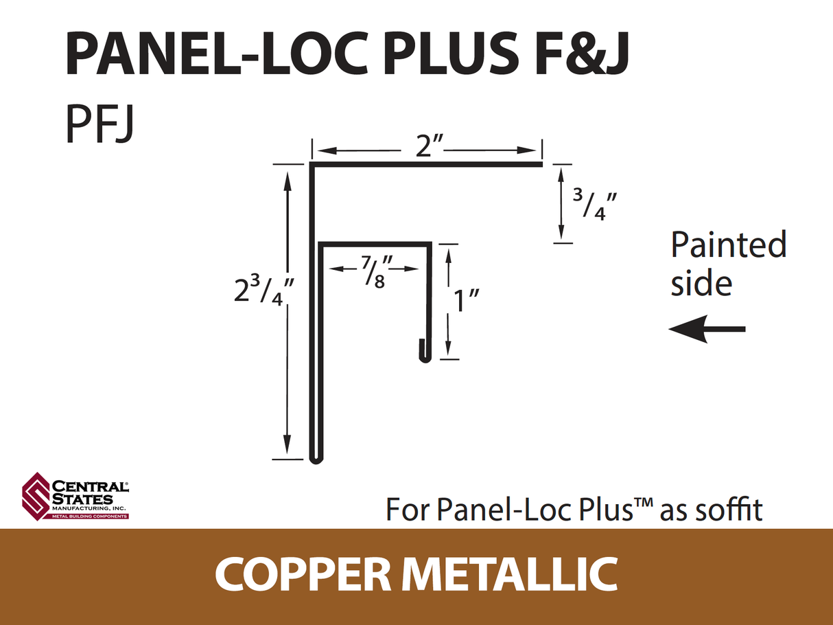 Panel-Loc Plus™ C&T Trim 10'2" - 29 ga.