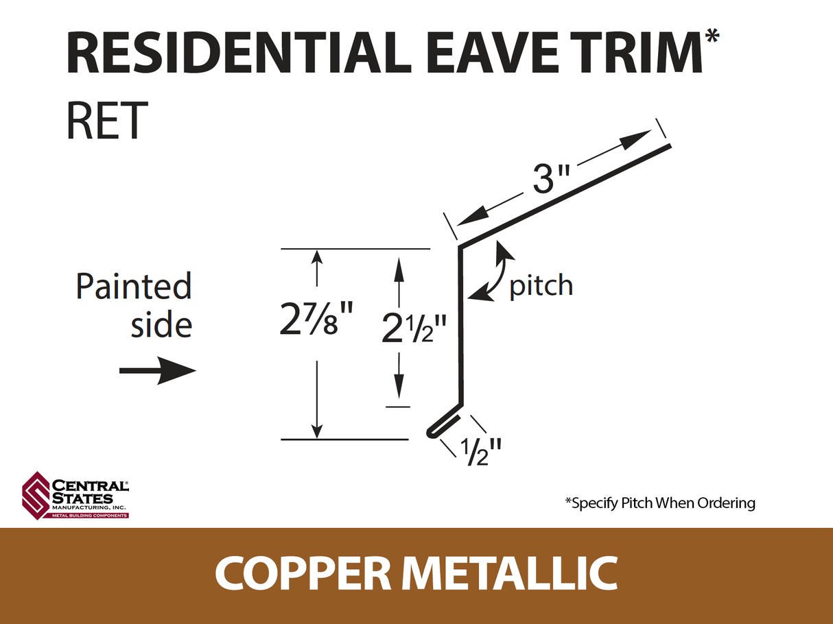 Residential Eave 10'2" - 29 ga.
