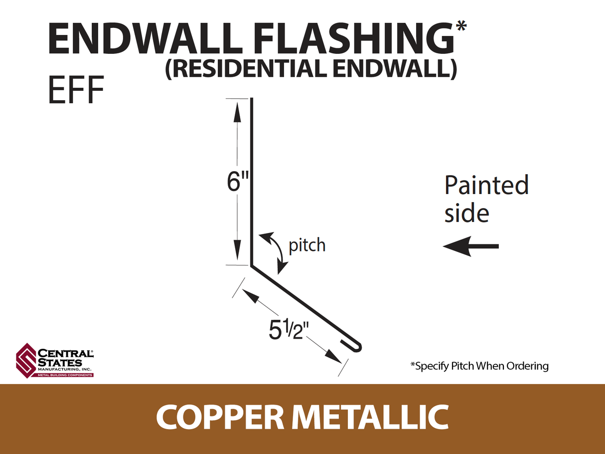 Endwall Flashing - Residential Endwall 10'2" - 29 ga.