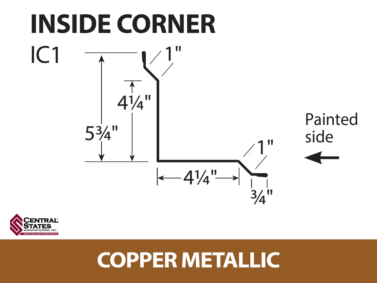 Inside Corner - 29 ga. - 10'2"